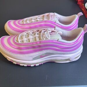 Nike Pink Air Max 97 Sneakers Wavy Design
